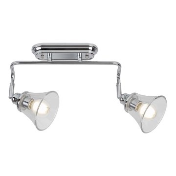 Rabalux - Foco de casa de banho 2xE14/40W/230V IP44