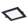 Rabalux - Foco de encastrar LED LED/12W/230V 17x17 cm preto