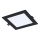 Rabalux - Foco de encastrar LED LED/12W/230V 17x17 cm preto