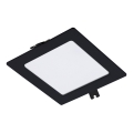 Rabalux - Foco de encastrar LED LED/6W/230V 12x12 cm preto