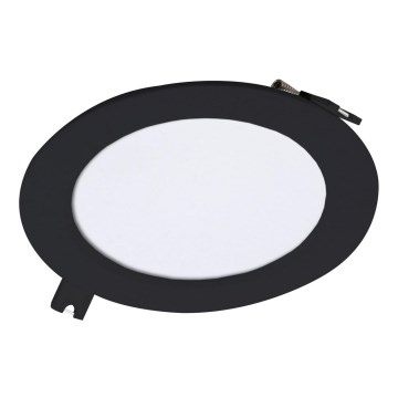 Rabalux - Foco de encastrar LED LED/6W/230V 3000K diâmetro 12 cm preto
