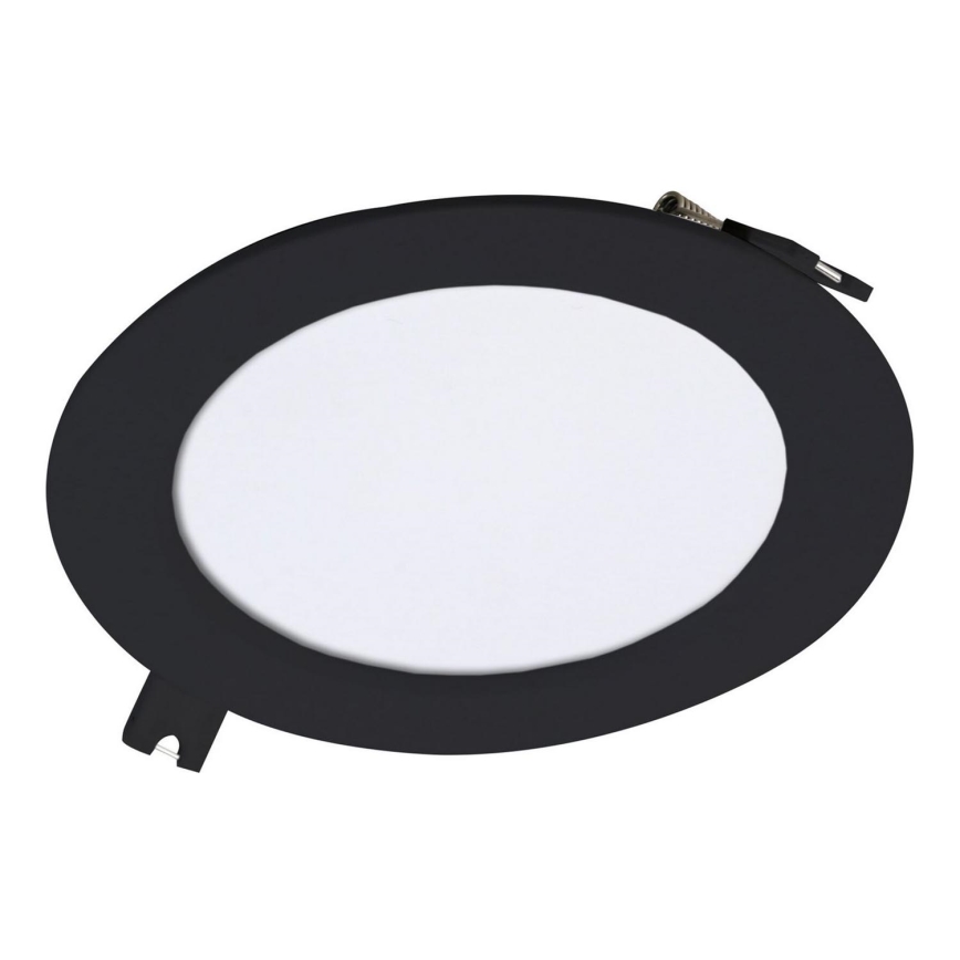 Rabalux - Foco de encastrar LED LED/6W/230V 3000K diâmetro 12 cm preto