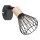 Rabalux - Foco de parede 1xE14/25W/230V preto/faia