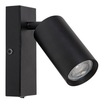 Rabalux - Foco de parede 1xGU10/25W/230V preto