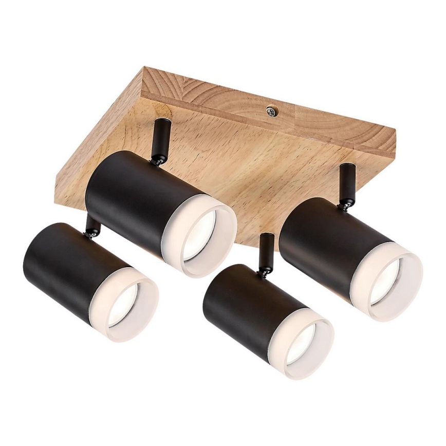 Rabalux - Foco de teto 4xGU10/5W/230V carvalho
