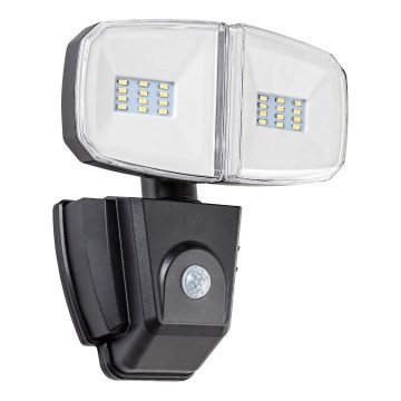 Rabalux - Holofote solar LED com sensor LED/12W/3,7V IP44