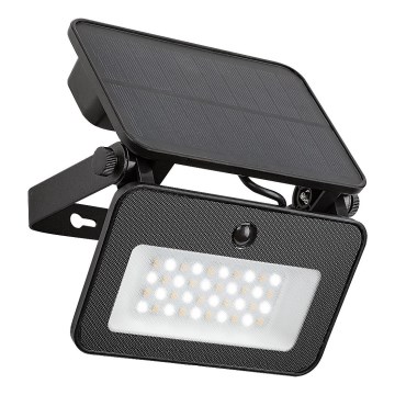 Rabalux - Holofote solar LED com sensor LED/6W/3,7V 3000/4000/6500K IP65