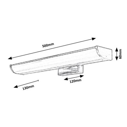Rabalux - Iluminação de espelho de casa de banho LED LED/7,5W/230V IP44
