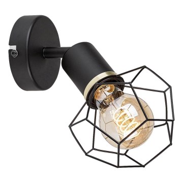 Rabalux - Iluminação de parede 1xE27/40W/230V diâmetro 12 cm preto