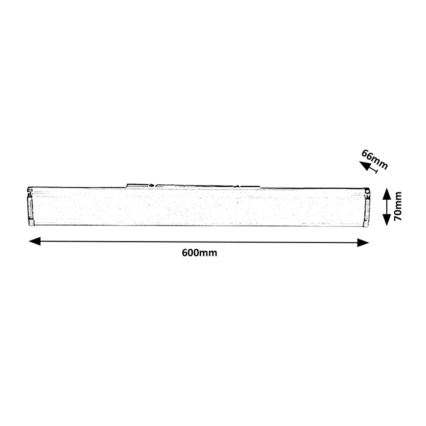 Rabalux - Iluminação de parede de casa de banho LED com regulação LED/14W/230V IP44