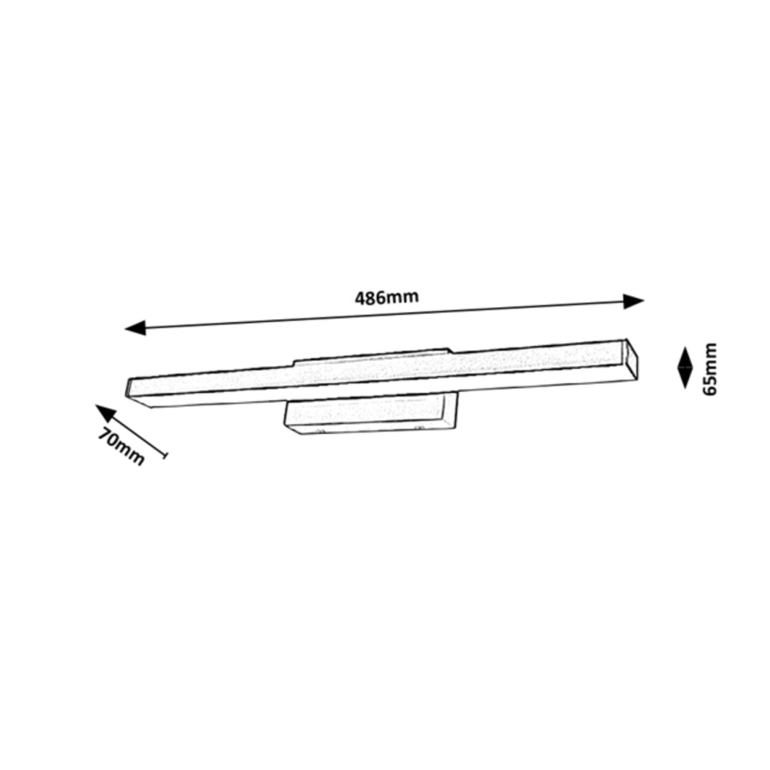 Rabalux - Iluminação de parede de casa de banho LED LED/12W/230V IP44