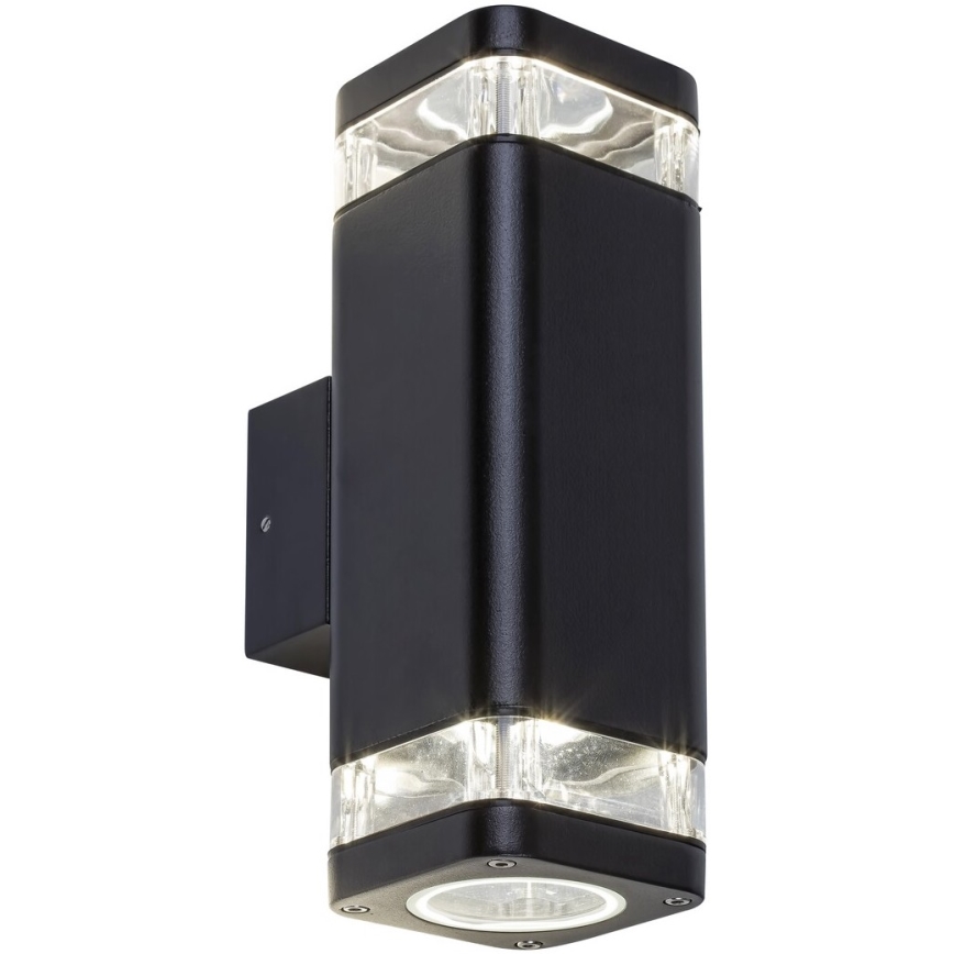 Rabalux - Iluminação de parede exterior 2xGU10/25W/230V IP44 preta