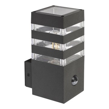 Rabalux - Iluminação de parede exterior com sensor 1xE27/12W/230V IP44