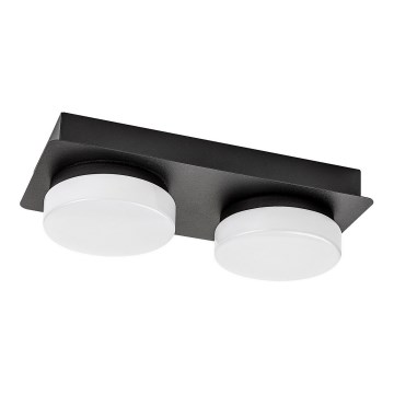 Rabalux - Iluminação de teto de casa de banho LED 2xLED/5,5W/230V IP44 preto
