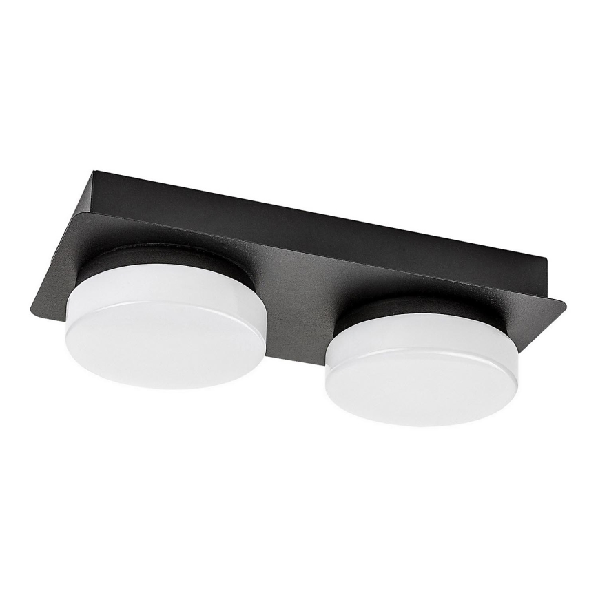 Rabalux - Iluminação de teto de casa de banho LED 2xLED/5,5W/230V IP44 preto