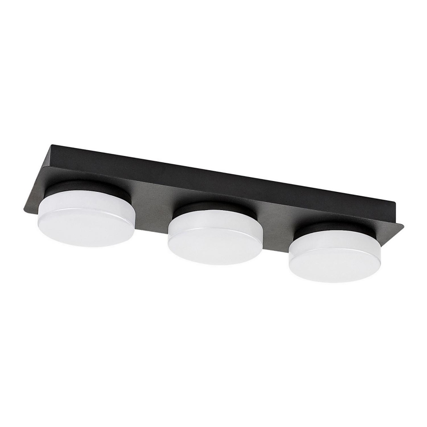 Rabalux - Iluminação de teto de casa de banho LED 3xLED/6W/230V IP44 preto