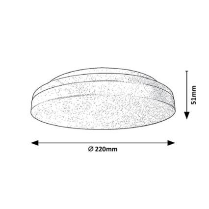 Rabalux - Iluminação de teto de casa de banho LED LED/18W/230V IP54 3000K/4000K/6000K