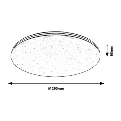 Rabalux - Iluminação de teto de casa de banho LED LED/20W/230V IP44