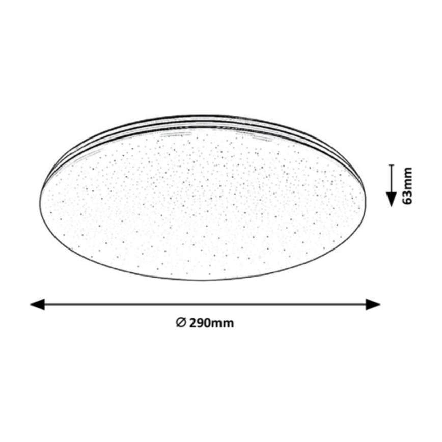 Rabalux - Iluminação de teto de casa de banho LED LED/20W/230V IP44