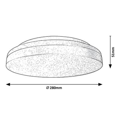 Rabalux - Iluminação de teto de casa de banho LED LED/24W/230V IP54 3000K/4000K/6000K