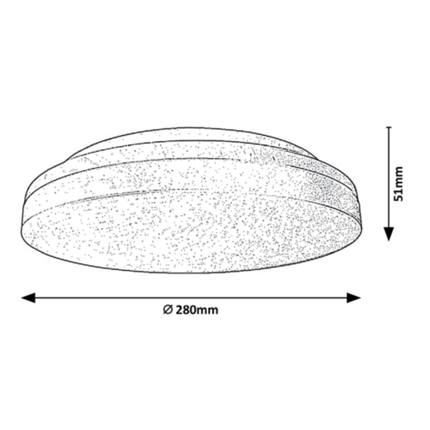Rabalux - Iluminação de teto de casa de banho LED LED/24W/230V IP54 3000K/4000K/6000K