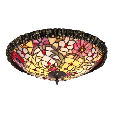 Rabalux - Iluminação de teto em vitral Tiffany 2xE27/60W/230V