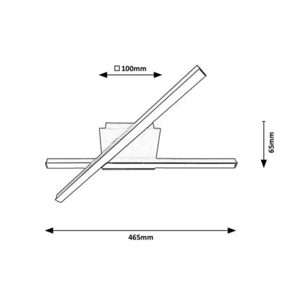 Rabalux - Iluminação de teto LED 2xLED/14W/230V
