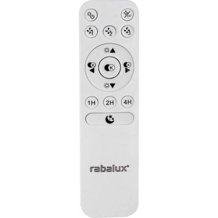 Rabalux - Iluminação de teto LED com regulação e ventoinha LED/30W/230V + CR 3000-6500K