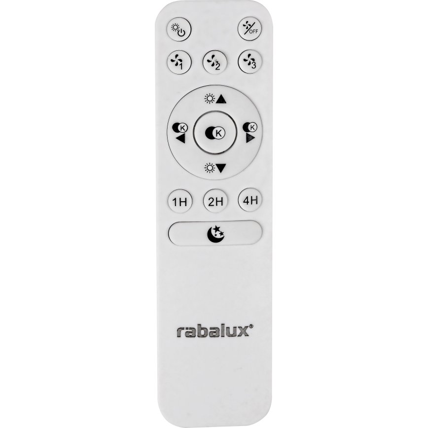 Rabalux - Iluminação de teto LED com regulação e ventoinha LED/30W/230V + CR 3000-6500K