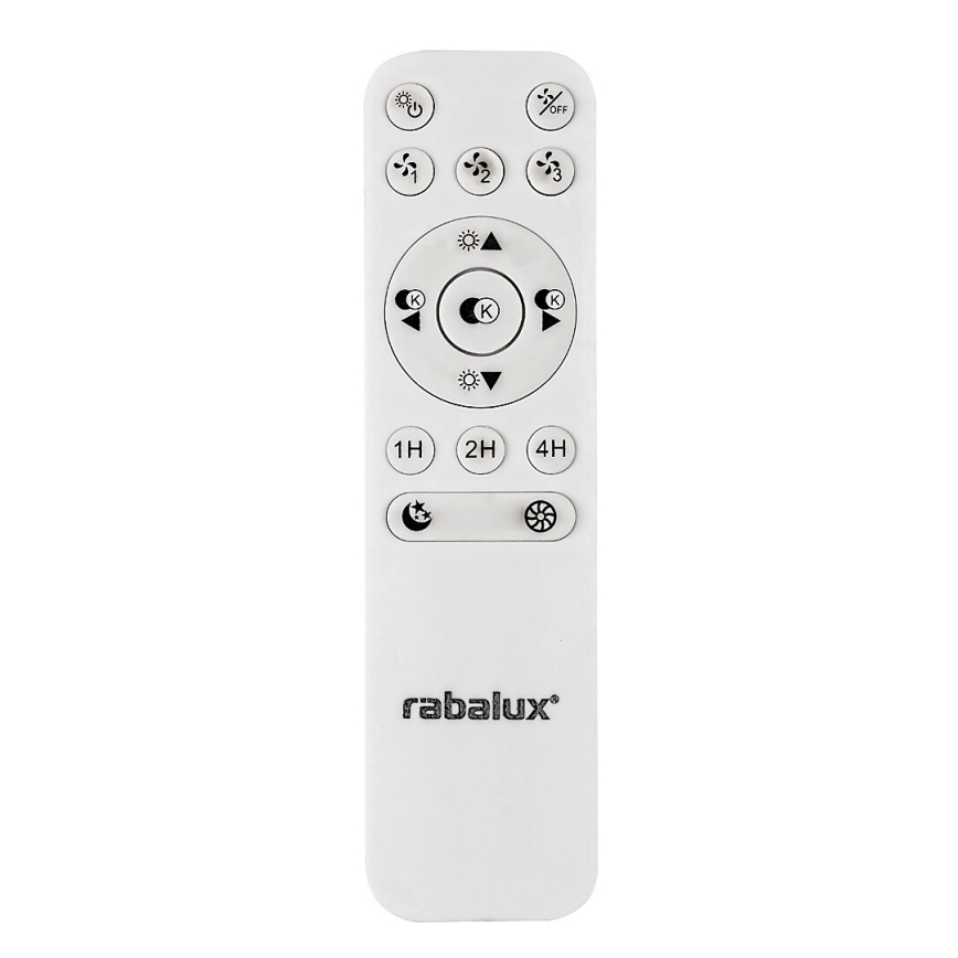 Rabalux - Iluminação de teto LED com regulação e ventoinha LED/40W/230V + CR 3000-6500K