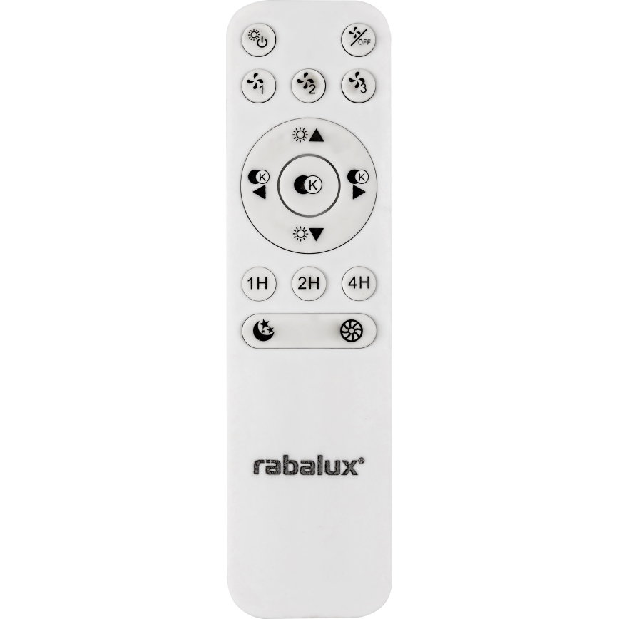 Rabalux - Iluminação de teto LED com regulação e ventoinha LED/40W/230V + CR 3000-6500K