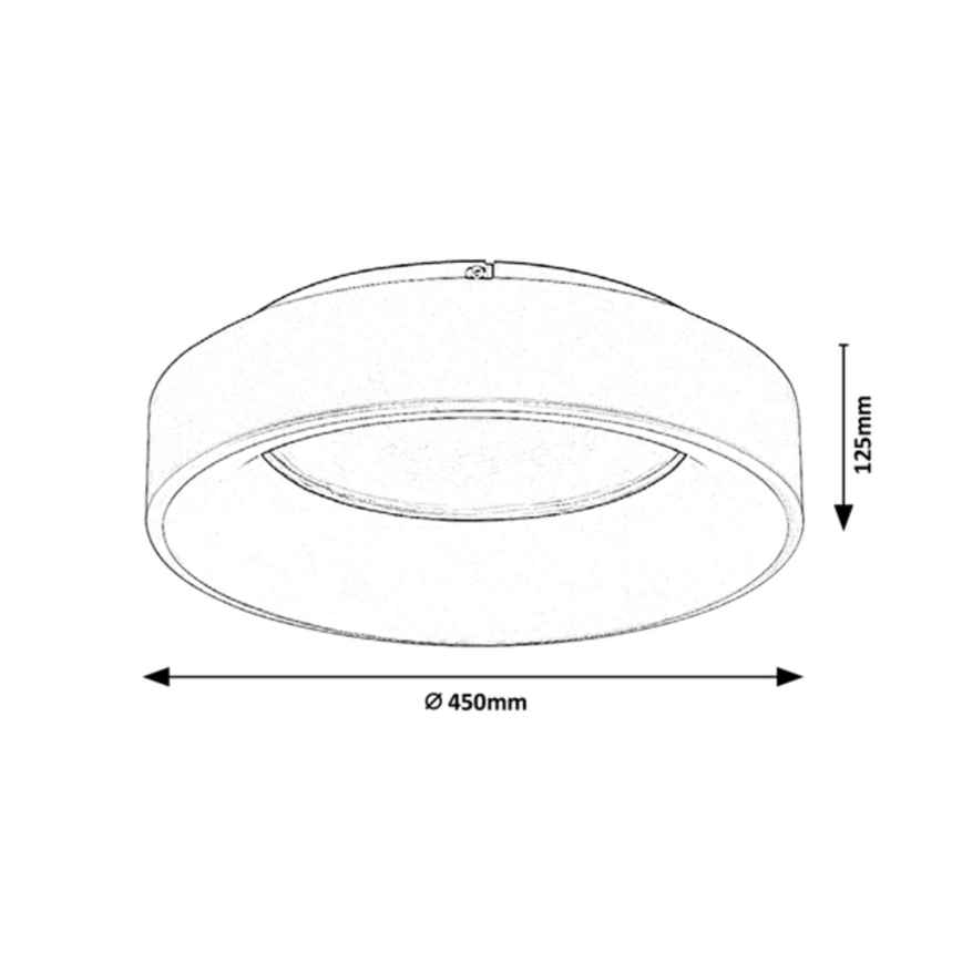 Rabalux - Iluminação de teto LED com regulação LED/24W/230V redondo 3000-6000K + comando