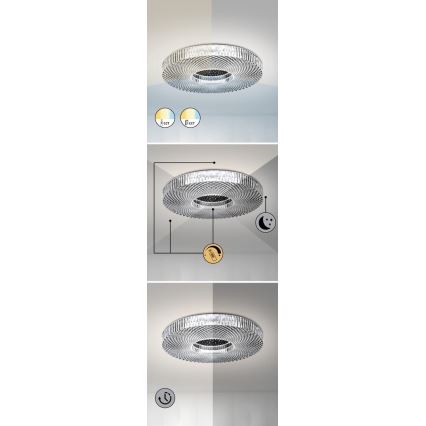 Rabalux - Iluminação de teto LED com regulação LED/36W/230V 3000-6000K + controlo remoto