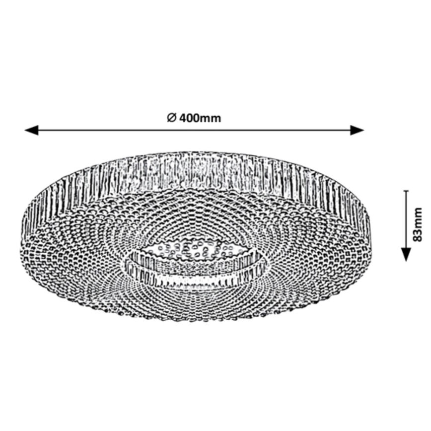 Rabalux - Iluminação de teto LED com regulação LED/36W/230V 3000-6000K + controlo remoto