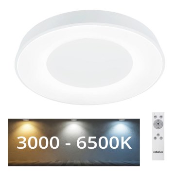 Rabalux - Iluminação de teto LED com regulação LED/38W/230V branca + CR 3000-6500K