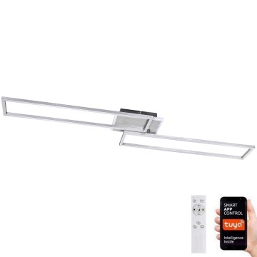 Rabalux - Iluminação de teto LED com regulação LED/40W/230V 2700-6500K Wi-Fi Tuya cromado mate + controlo remoto