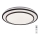 Rabalux - Iluminação de teto LED com regulação LED/40W/230V 3000-6500K preta + controlo remoto