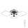 Rabalux - Iluminação de teto LED com regulação LED/47W/230V 3000/4000/6000K + controlo remoto