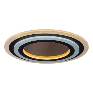 Rabalux - Iluminação de teto LED com regulação LED/56W/230V 3000/4000/6000K cromado mate/preto + comando