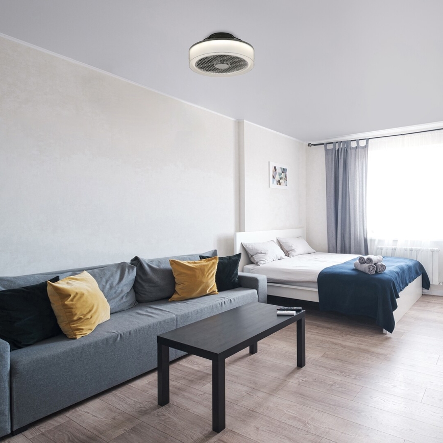 Rabalux - Iluminação de teto LED com ventoinha LED/30W/230V + CR 3000-6000K