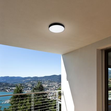 Rabalux - Iluminação de teto LED LED/18W/230V 3000-6000K IP44 preta