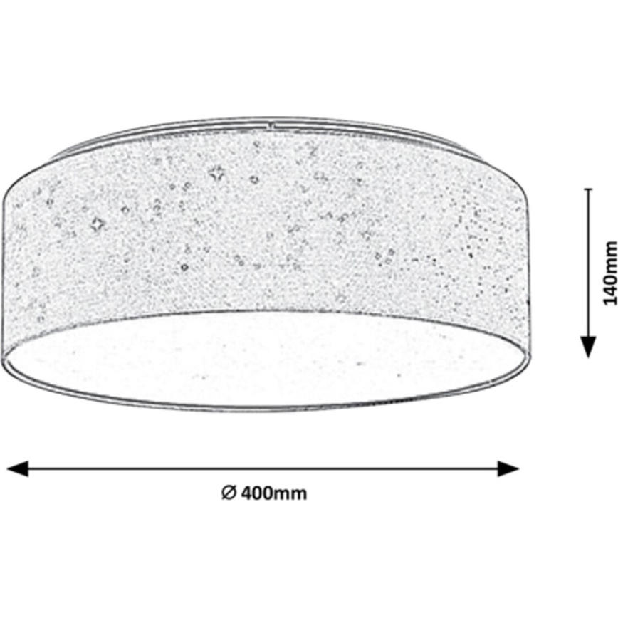 Rabalux - Iluminação de teto LED LED/22W/230V cinzento