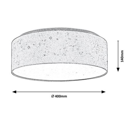 Rabalux - Iluminação de teto LED LED/22W/230V cremoso
