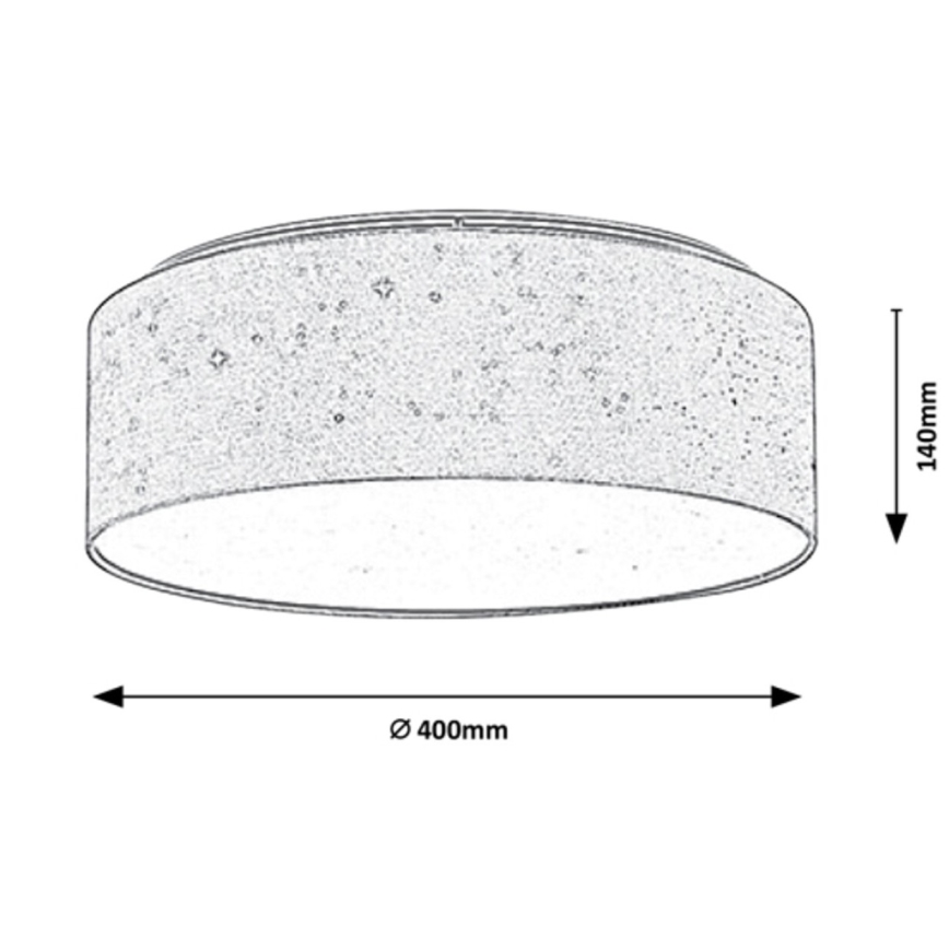 Rabalux - Iluminação de teto LED LED/22W/230V cremoso