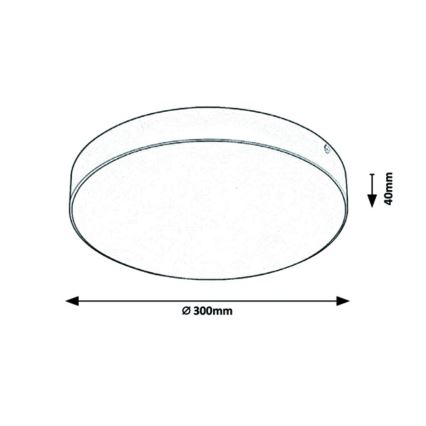 Rabalux - Iluminação de teto LED LED/24W/230V 3000-6000K IP44 branca