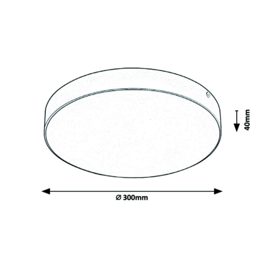 Rabalux - Iluminação de teto LED LED/24W/230V 3000-6000K IP44 branca