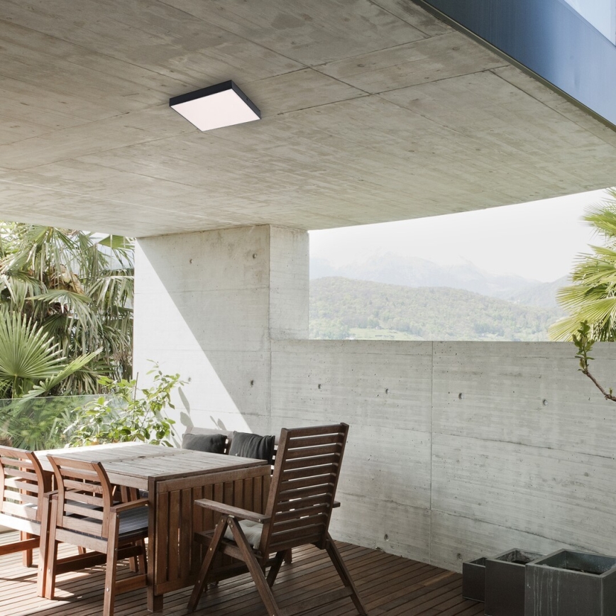 Rabalux - Iluminação de teto LED LED/24W/230V 3000-6000K IP44 preta