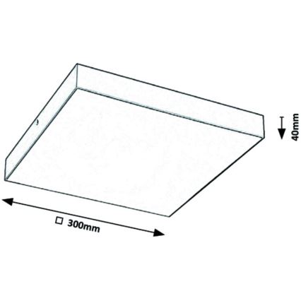 Rabalux - Iluminação de teto LED LED/24W/230V 3000-6000K IP44 preta