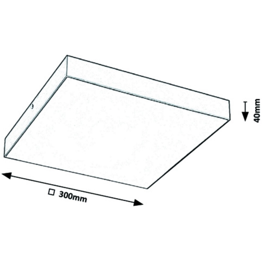Rabalux - Iluminação de teto LED LED/24W/230V 3000-6000K IP44 preta