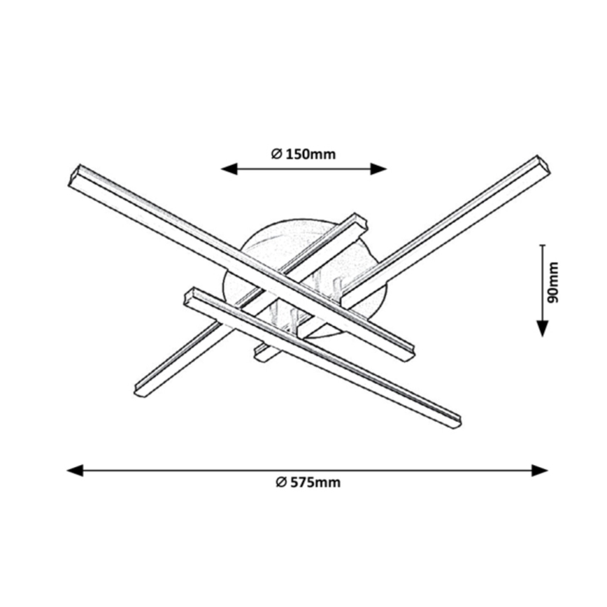 Rabalux - Iluminação de teto LED LED/25W/230V